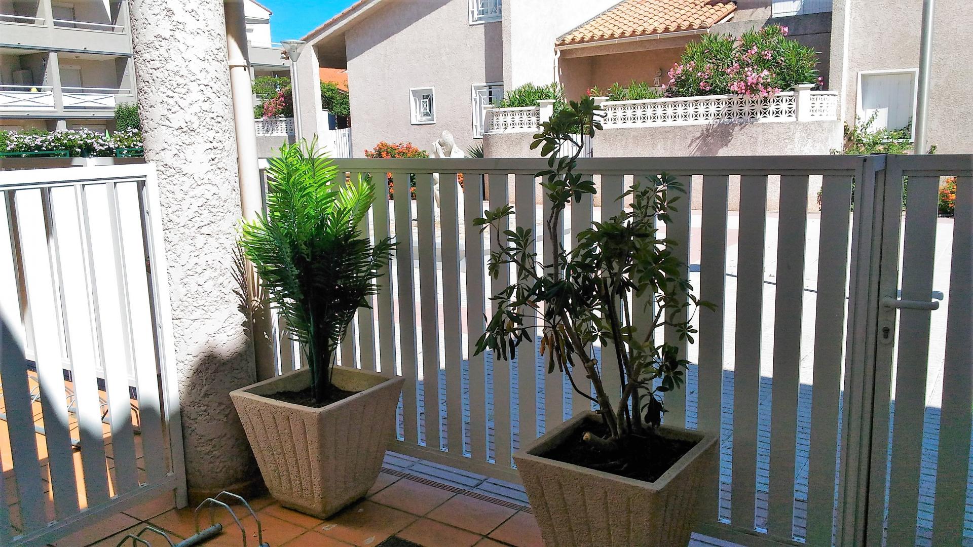 Vue de la terrasse de la chambre