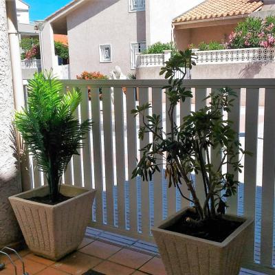 Vue de la terrasse de la chambre
