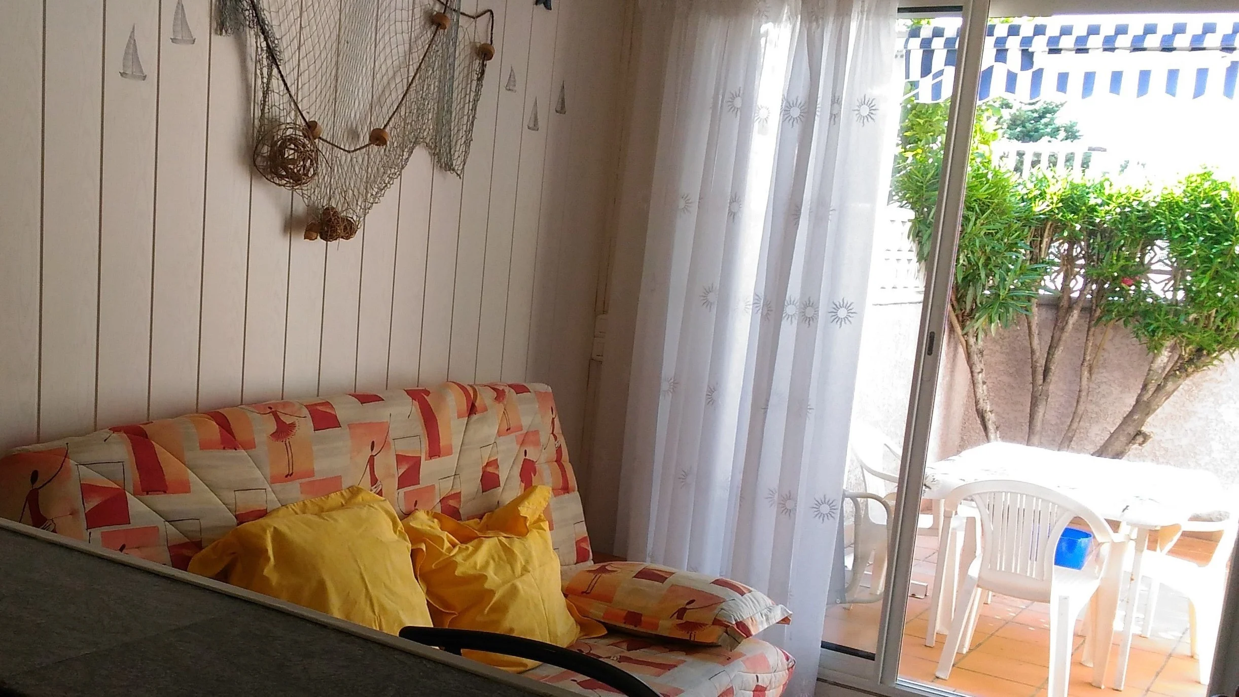 Patio vu depuis le séjour